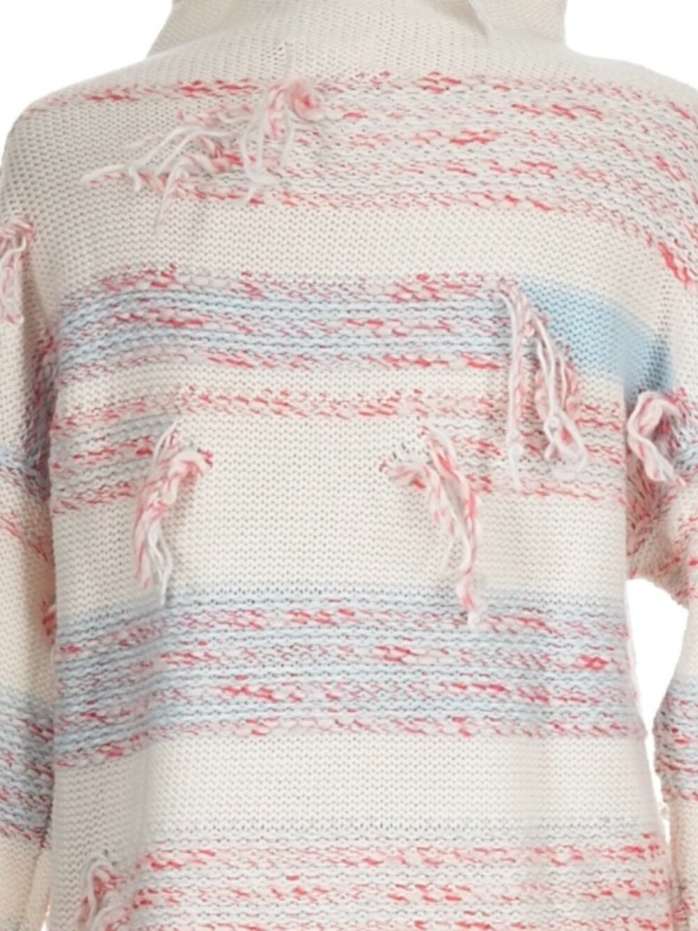 NWT Lou & Grey Fringe Out Mock Neck Chunky Sweater Wool Cotton Alpaca Blend $79 - Picture 9 of 9
